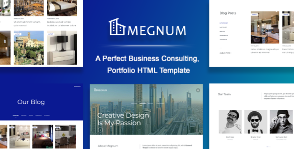 Megnum - Business, Service, Portfolio HTML Website Template